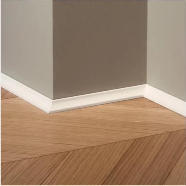 Ćwierćwałek wklęsły wodoodporny 16mm x 16 mm biały 2,44 m