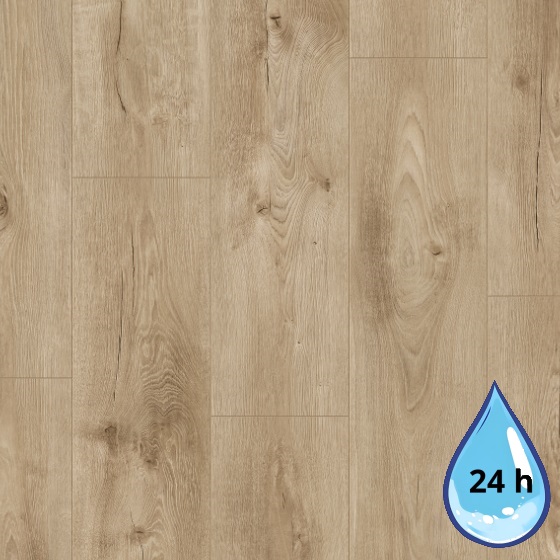 Panele podłogowe laminowane 24h wodoodporności Dąb Sargas AC4 8 mm