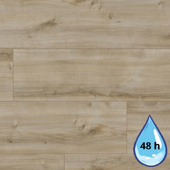 Panele podłogowe laminowane 48 h wodoodporności Dąb Viria AC5 8 mm