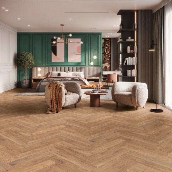 Panele podłogowe laminowane jodełka Firebrand Oak AC5 8 mm