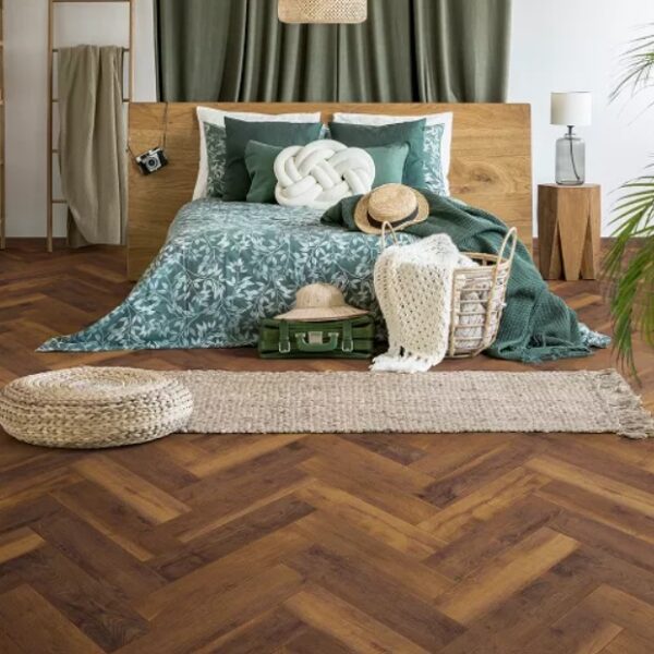 Panele podłogowe laminowane jodełka Laguna Oak AC5 8 mm