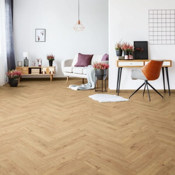 Panele podłogowe laminowane jodełka Sundance Oak AC5 8 mm