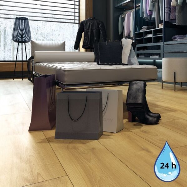 Panele podłogowe laminowane 24h wodoodporności Platinium Dąb D40634 AC5 10 mm