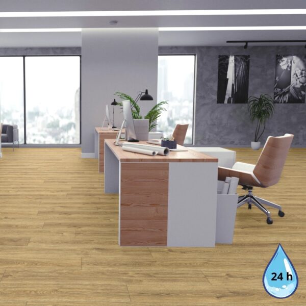 Panele podłogowe laminowane 24h wodoodporności Platinium Dąb D40644 AC5 10 mm