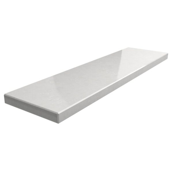 Parapet konglomerat kwarcowy 2 cm - Lagoon White